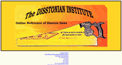 Desktop Screenshot of disstonianinstitute.com